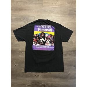 Essence Festival Concert T Shirt Hip Hop Rap Soul Music Festival Sz L 2018 Black